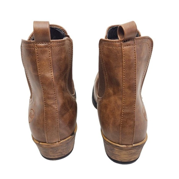 Brown Leather Ankle Boots - Picture 4 of 10